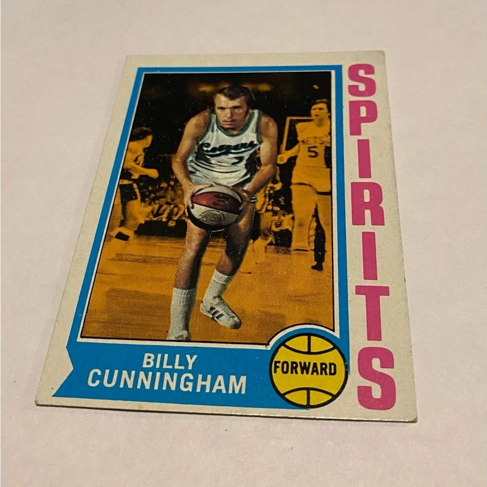 Billy Cunningham 1974 Topps Basketball Card Vintage collectible